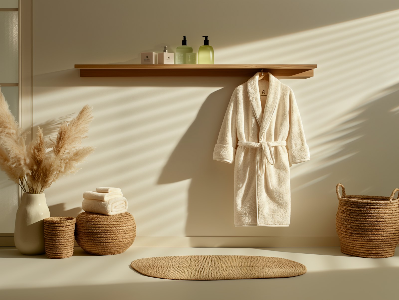 Serein House spa atmosphere with robe and warm details
